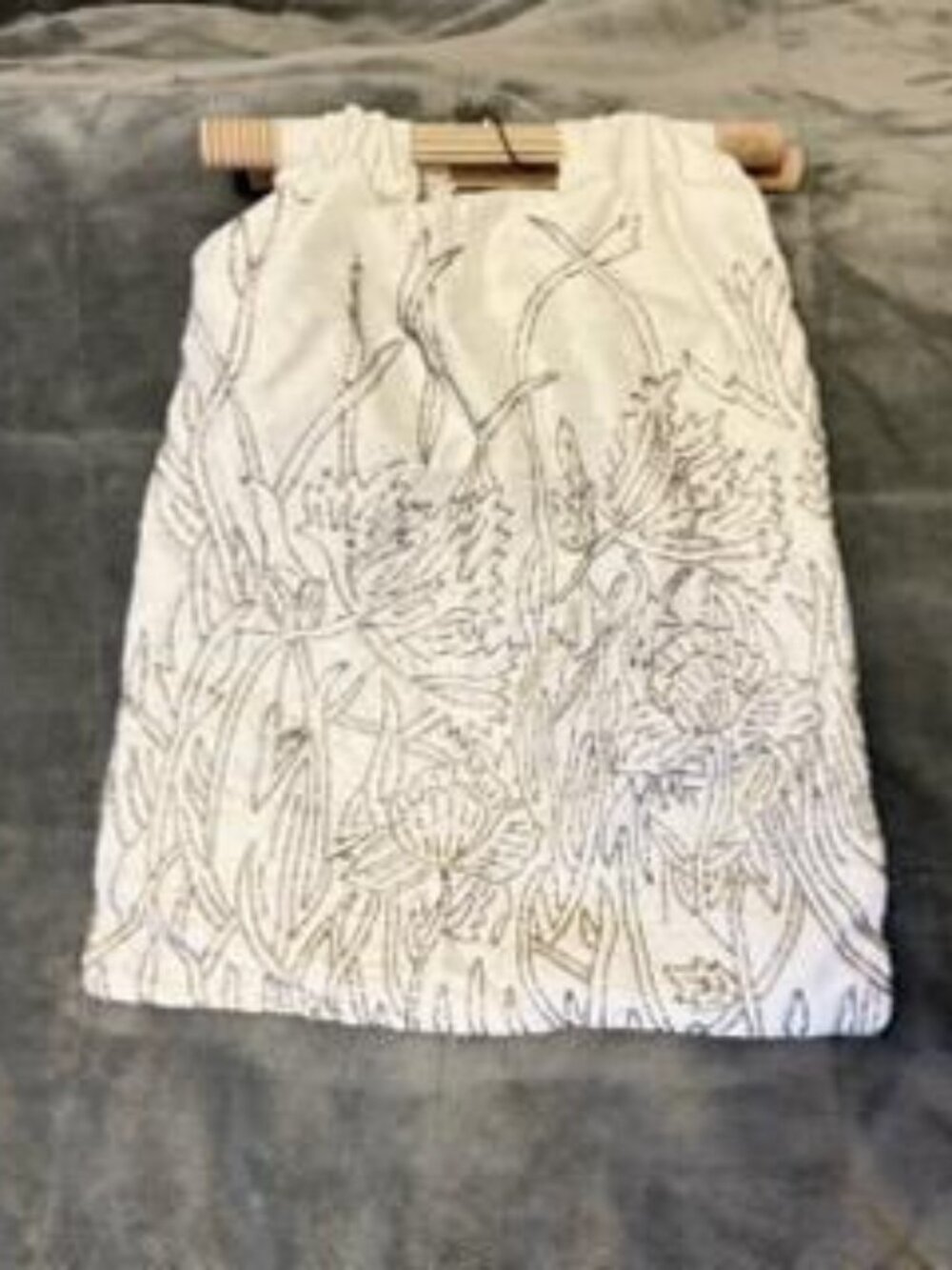 NWT Zara beaded maxi shopper tote bag floral design